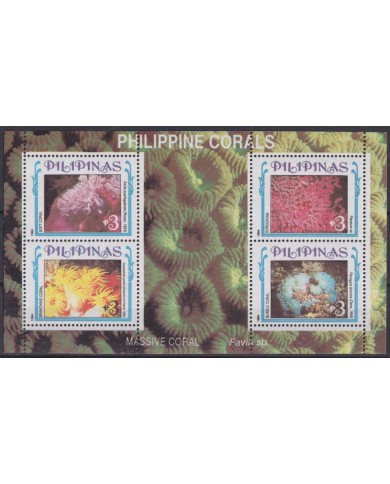 F-EX42863 PHILIPPINES MNH 1994 REEF CORAL MARINE WILDLIFE FISH PECES.