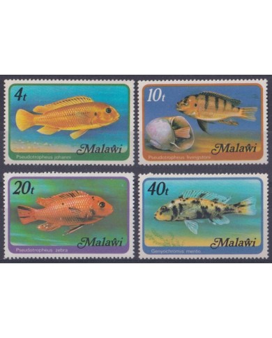 F-EX42910 MALAWI MNH 1977 REEF CORAL MARINE WILDLIFE FISH PECES.