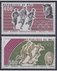 F-EX42913 MALI MNH 1987 SEOUL OLYMPIC GAMES ATHLETISM SOCCER FOOTBALL.