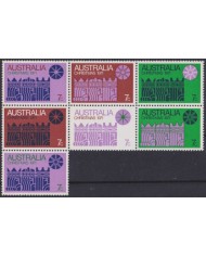 F-EX42807 AUSTRALIA MNH 1971 CHRISTMAS NAVIDAD ART PAINTING DRAWING.