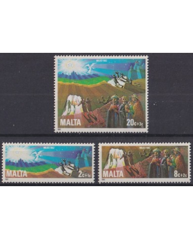 F-EX42917 MALTA MNH 1982 MILIED CHRISTMAS EASTER NAVIDAD ART PAINTING.