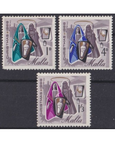 F-EX42926 MALTA MNH 1966 MILIED CHRISTMAS EASTER NAVIDAD ART PAINTING.