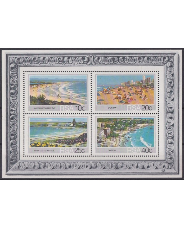 F-EX42991 RSA SOUTH AFRICA MNH 1973 ART PAINTING DURBAN CLIFTON WESKUS.