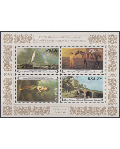 F-EX42993 RSA SOUTH AFRICA MNH 1980 ART PAINTING NATIONAL GALLERY.