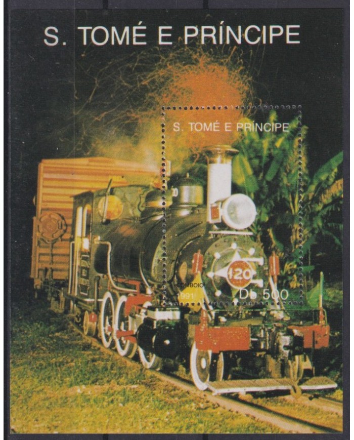 F-EX43008 SAO TOME I PRINCIPE MNH 1991 RAILROAD RAILWAYS.