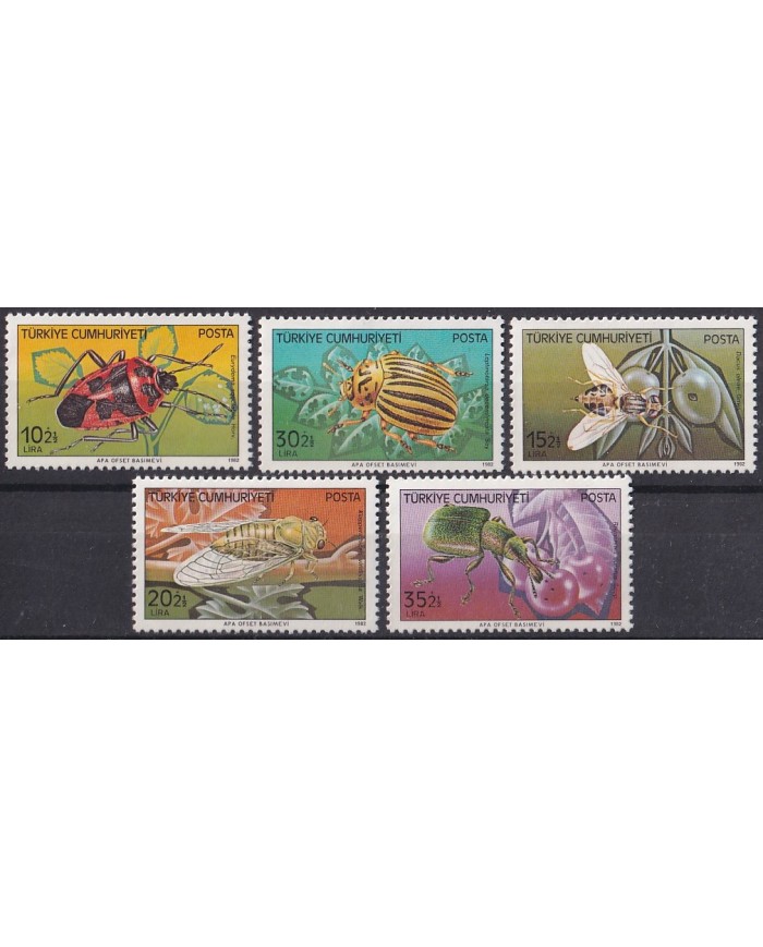 F-EX43488 TURKEY MNH 1982 INSECTS BEETLE ENTOMOLOGY.
