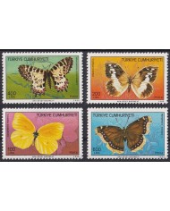 F-EX43487 TURKEY MNH 1988 INSECTS BUTTERFIES PAPILLON MARIPOSAS ENTOMOLOGY.