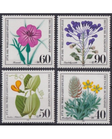 F-EX42902 GERMANY DDR MNH 1980 FLORES FLOWER.