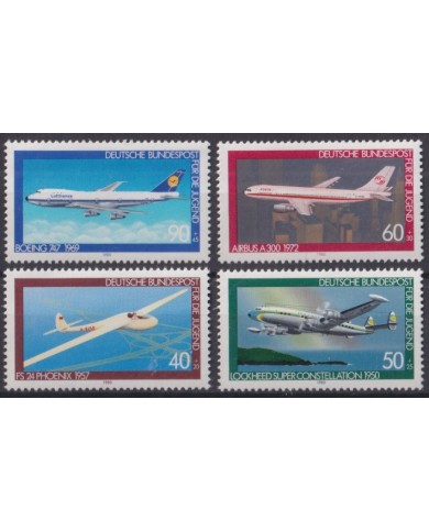 F-EX42915 GERMANY MNH 1980 AVION AIRPLANE.