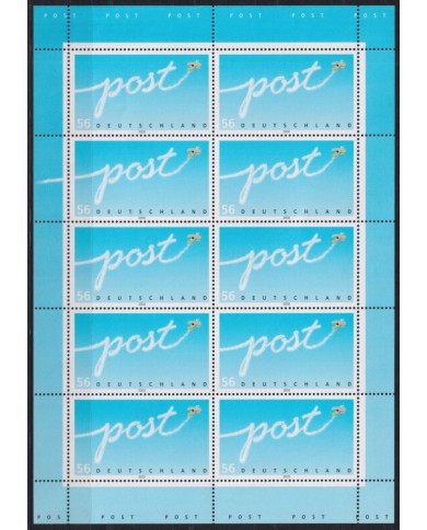 F-EX43702 GERMANY MNH 2002 FLIGHT POST AVION AIRPLANE SHEET.