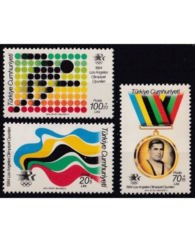 F-EX43066 CHIPRE CYPRUS MNH 1984 LOS ANGELES OLYMPIC GAMES MEDAL.