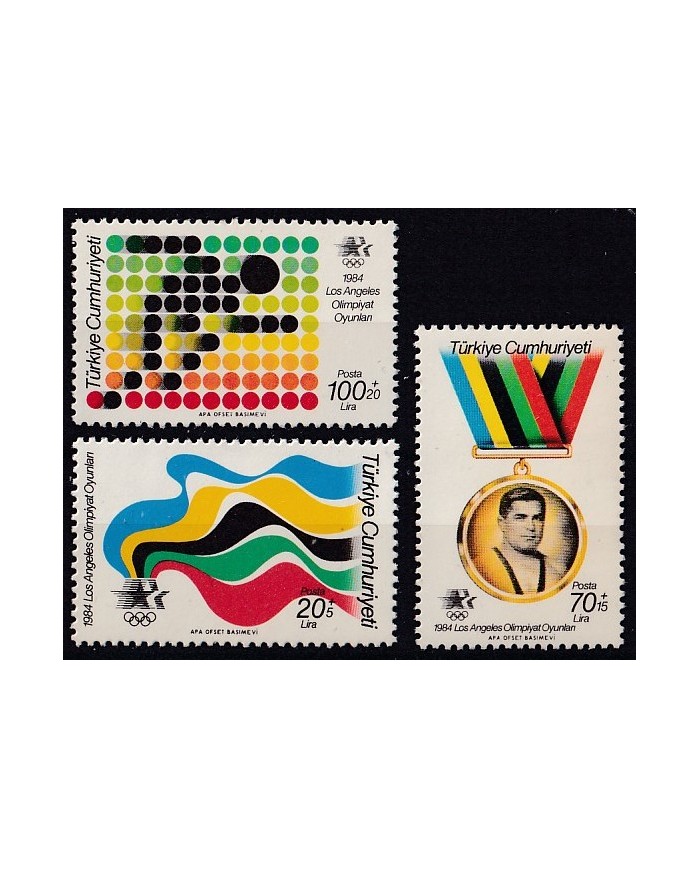 F-EX43066 CHIPRE CYPRUS MNH 1984 LOS ANGELES OLYMPIC GAMES MEDAL.