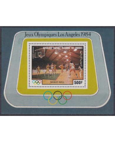 F-EX43956 COMORES MNH 1984 LOS ANGELES OLYMPIC GAMES BASKETBALL.