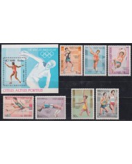 F-EX42463 VIETNAM MNH 1984 LOS ANGELES OLYMPIC GAMES SHUTTING ATHLETISM SOCCER.