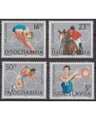 F-EX43085 YUGOSLAVIA MNH 1984 LOS ANGELES OLYMPIC GAMES EQUESTRIAN ATHLETISM.