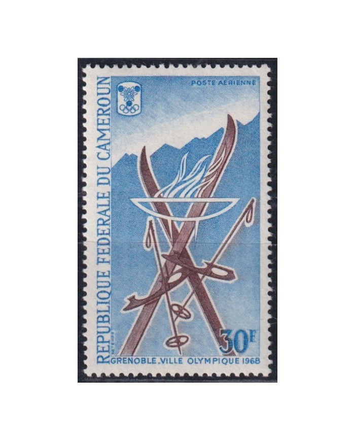 F-EX43499 CAMEROUN CAMERUN MNH 1968 GRENOBLE WINTER OLYMPIC GAMES SKI.