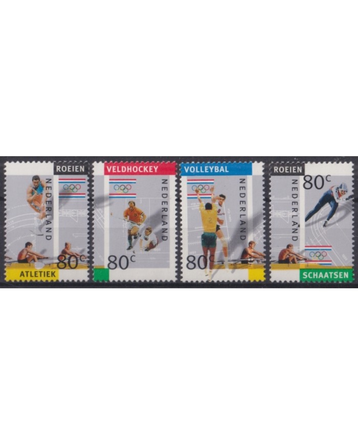 F-EX42943 NEDERLAND HOLLAND MNH 1992 OLYMPIC GAMES BARCELONA ATHLETISM HOCKEY.