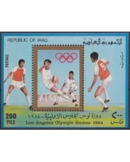 F-EX43608 IRAQ MNH 1984 OLYMPIC GAMES LOS ANGELES SOCCER FOOTBALL.