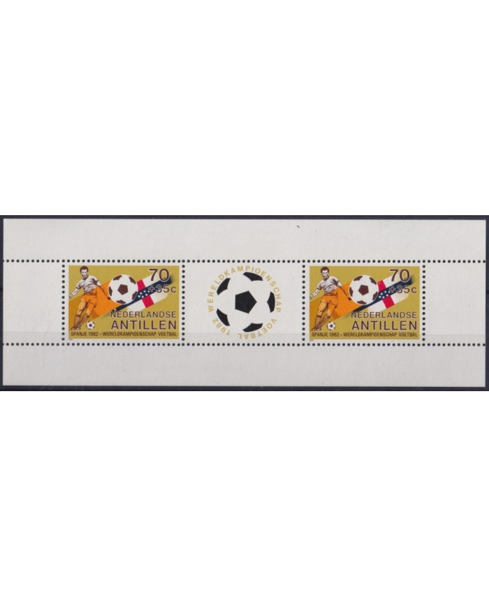 F-EX43939 NEDERLAND ANTILLES MNH 1982 ESPAÑA SPAIN WORLD SOCCER CUP FOOTBALL.