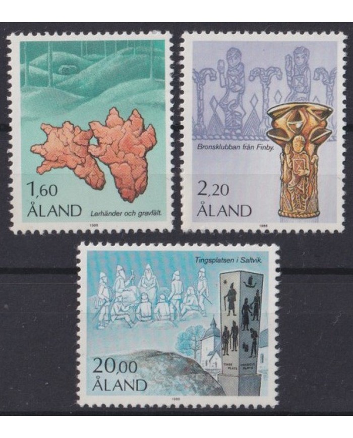F-EX43287 ALAND MNH 1986 FAUNA FOSSIL PALEONTOLOGY HISTORIC ARCHEOLOGY.