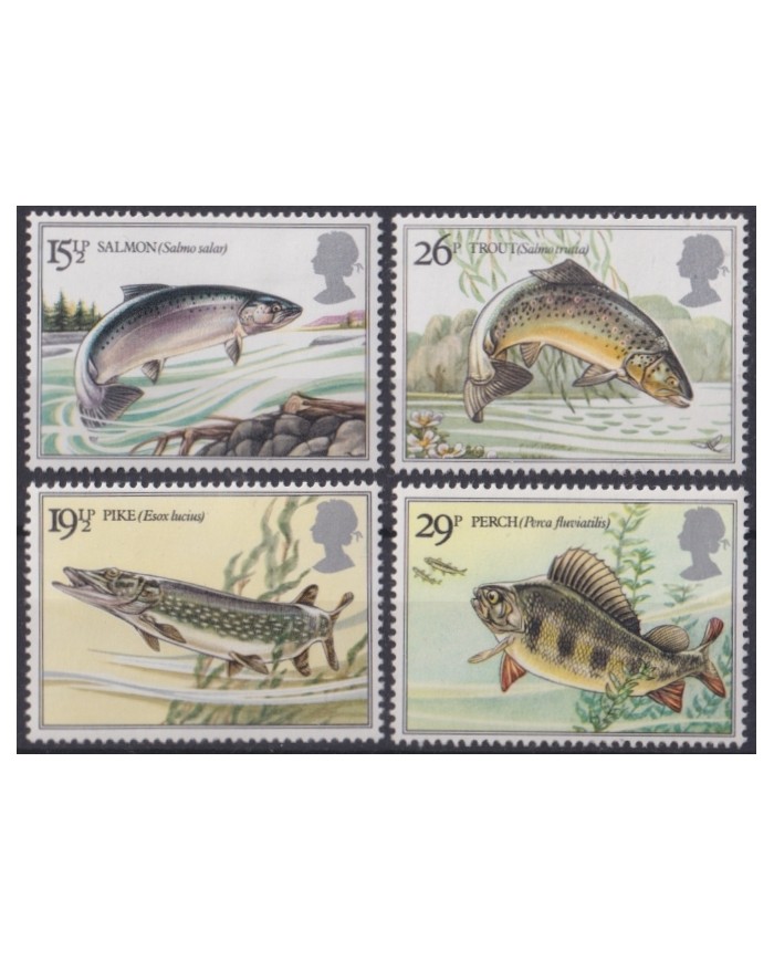 F-EX43405 ENGLAND UK MNH 1980 MARINE WILDLIFE FISH PECES.
