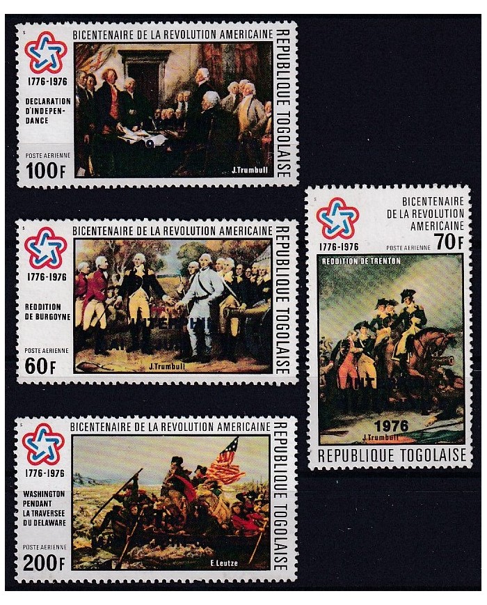 F-EX43062 TOGO MNH 1976 BICENTENARIAL OF AMERICAN REVOLUTION.