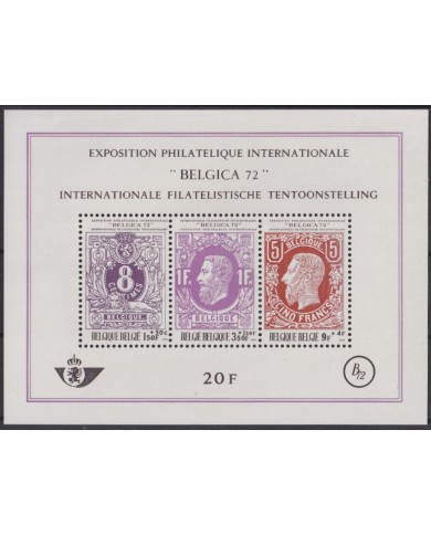 F-EX42922 BELGIUM BELGIQUE 1972 MNH INTERNATIONAL PHILATELIC EXPO BELGICA´72.