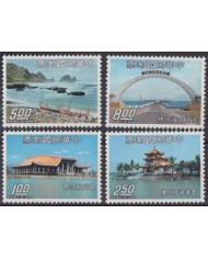 F-EX43320 CHINA TAIPEI TAIWAN FORMOSA 1974 MNH ARCHITECTURE SHIP.