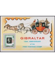 F-EX43968 GIBRALTAR 1990 MNH 150th ANNIV FIST POSTAGE STAMPS CARRIAGE.