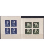 F-EX43718 HUNGARY 1942 CHARITY SPECIAL SHEET ORIGINAL GUM.