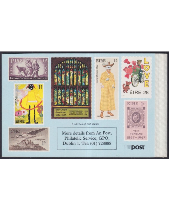 F-EX43720 IRELAND EIRE 1990 MNH BOOKLED POSTAGE STAMPS CENTENARY.