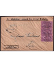 Z399 GERMANY INFLATION 20/08/ 1923 BREMERVORDE TO LAFN.