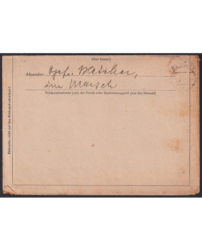 Z358 AUSTRIA 1944 WWII GERMANY FELDPOST WIEN - KULUCBAC.