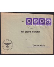 Z378 GERMANY WWII 1943 STADE TO  BREMERVORDE.