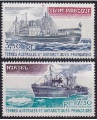 F-EX44400 TAAF POLAR ANTARCTIC MNH 1981 NORSEL SAINT MARCOUF SHIP BARCOS.