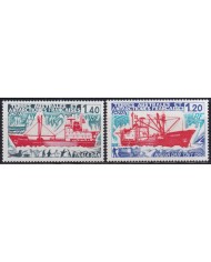 F-EX44404 TAAF POLAR ANTARCTIC MNH 1977 THALA DAN MAGDA DAN SHIP BARCOS.