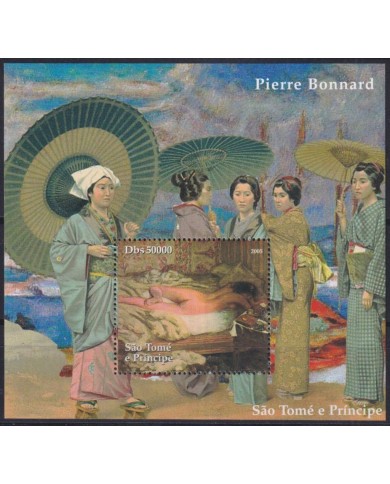 F-EX43774 SAO TOME I PRINCIPE MNH 2005 PAINTING PIERRE BONNARD.