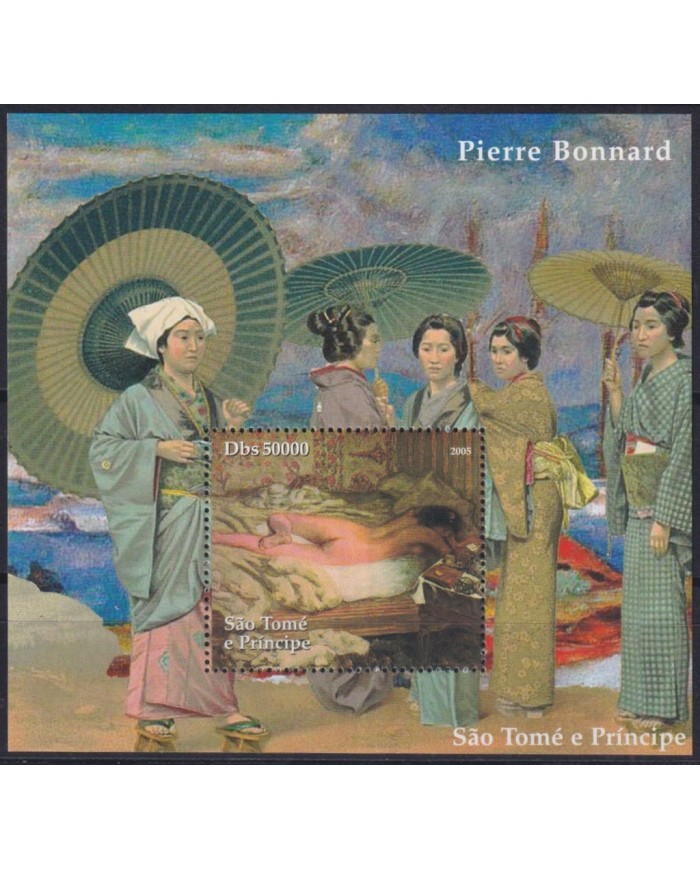 F-EX43774 SAO TOME I PRINCIPE MNH 2005 PAINTING PIERRE BONNARD.