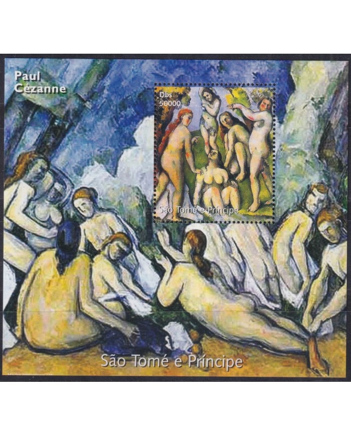 F-EX43777 SAO TOME I PRINCIPE MNH 2005 PAINTING PAUL CEZANNE.