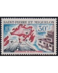 F-EX44410 SAINT PIERRE ET MIQUELON MNH 1967 AERODROME AIRPORT SAINT PIERRE.