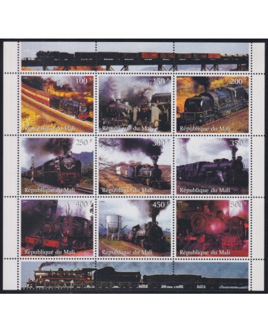 F-EX41375 MALI MNH 1998 TRAIN OF AFRICA RAILROAD RAILWAYS.