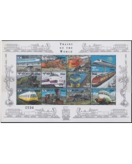 F-EX41373 BHUTAN MNH TRAIN OF WORLD RAILROAD RAILWAYS LOCOMOTIVE.
