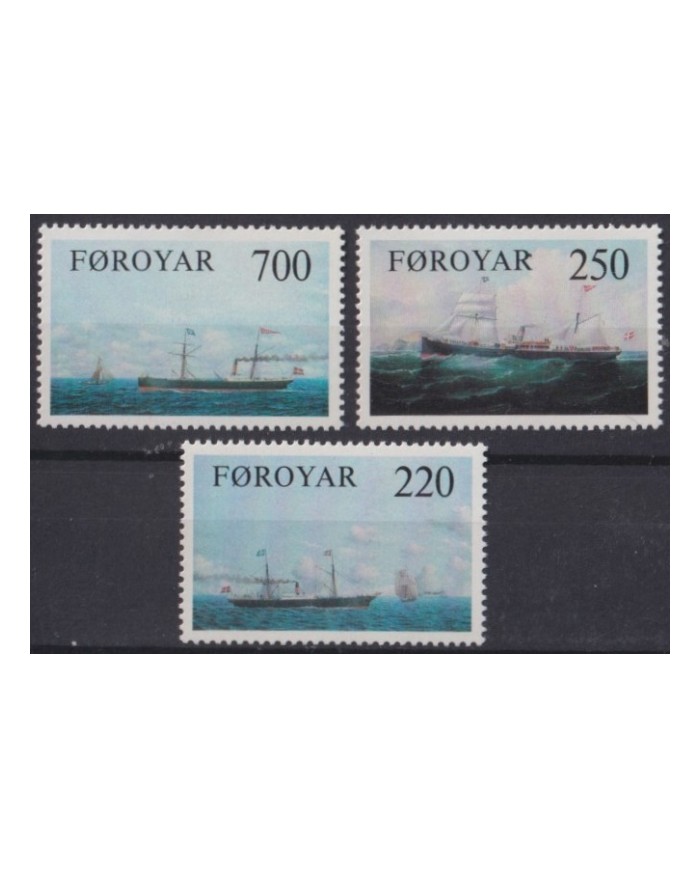 F-EX42694 FOROYAR FAROE MNH 1983 HISTORIC SHIP BARCOS.