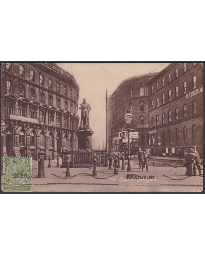 F-EX2043 ENGLAND UK 1920 POSTCARD POSTAGE DUE IN FRANCE LYON.