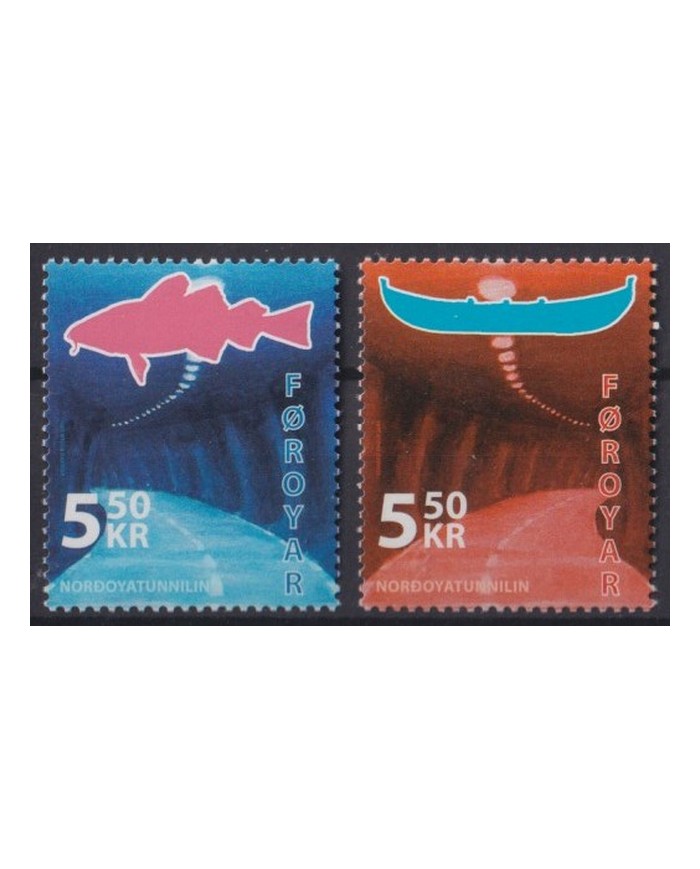 F-EX43340 FAROE FAROYAR MNH 2006 FISH BOAT SHIP Nordoyatunnilin Tunnel.