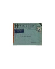 F-EX355 SPAIN ESPAÑA HOTEL YOLDI CONFORT MODERNO. PAMPLONA. CENSORSHIP 1939