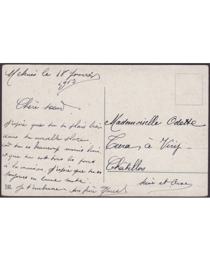F-EX2042 MAROC FRANCE 1913 MILITAR FREE POSTCARD TANGER.