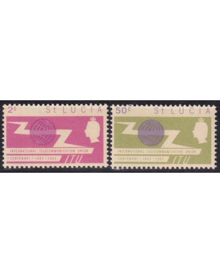 F-EX44224 ST LUCIA IS MNH 1965 ITU INTERNATIONAL TELECOMMUNICATION UNION.