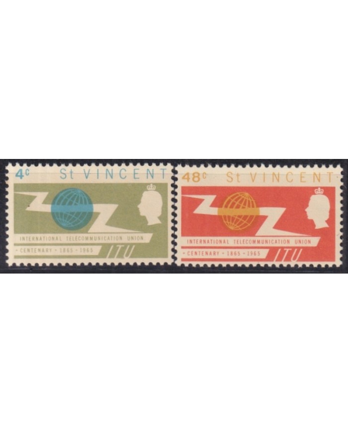 F-EX44227 ST VINCENT IS MNH 1965 ITU INTERNATIONAL TELECOMMUNICATION UNION.