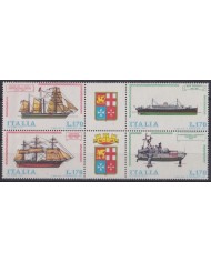 F-EX43411 ITALY MNH 1977 HISTORIC SHIP & BATTLESHIP.